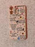 White Aesthetic “Daily Goals” Reminder Case