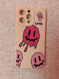 Pink Drip SMILE Aesthetic Phone Case